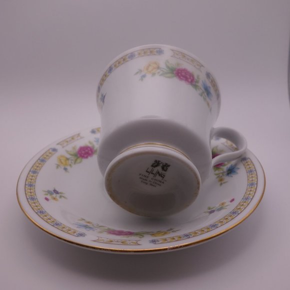 Liling Fine China Yung Shen Tea Cup and Saucer - Picture 10 of 12